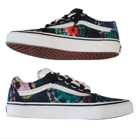 Unisex Vans Old skool size M6/W7.5 color tie die multi - Picture 3 of 7